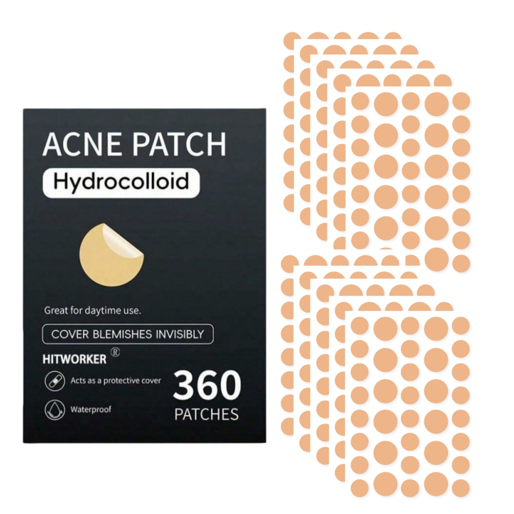 Face Oil - 360 pièces/boîte patchs contre l'acné-sans alcool,