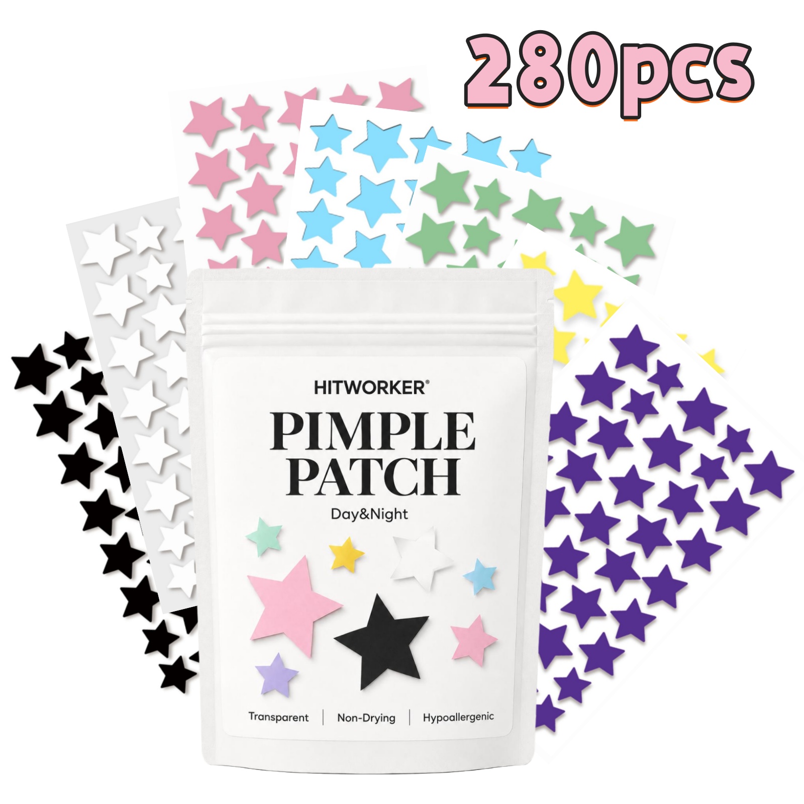 280 Patchs Étoiles Arc-en-ciel - Face Oil avis et prix