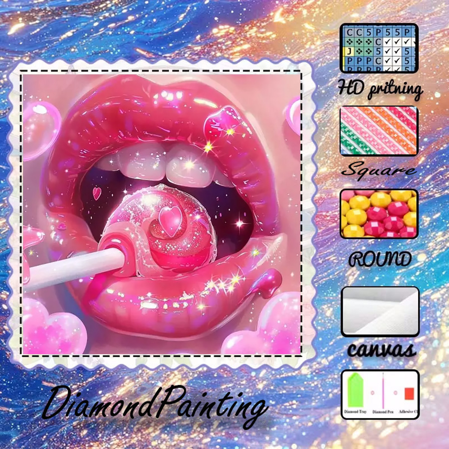 1 pièce - 5D-DIY - Tissu floqu - Lip Balm avis et prix